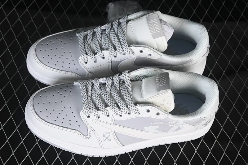 All categories Air Jordan Jordan series basketball shoes Air Jordan 1 Low High-end customized low-top sneakers Travis Scott x Fragment Design x Air Jordan 1 Low OG SP AJ1 Joe 1 OFF joint starlight gray low-top cultural casual sneakers DZ5899-009